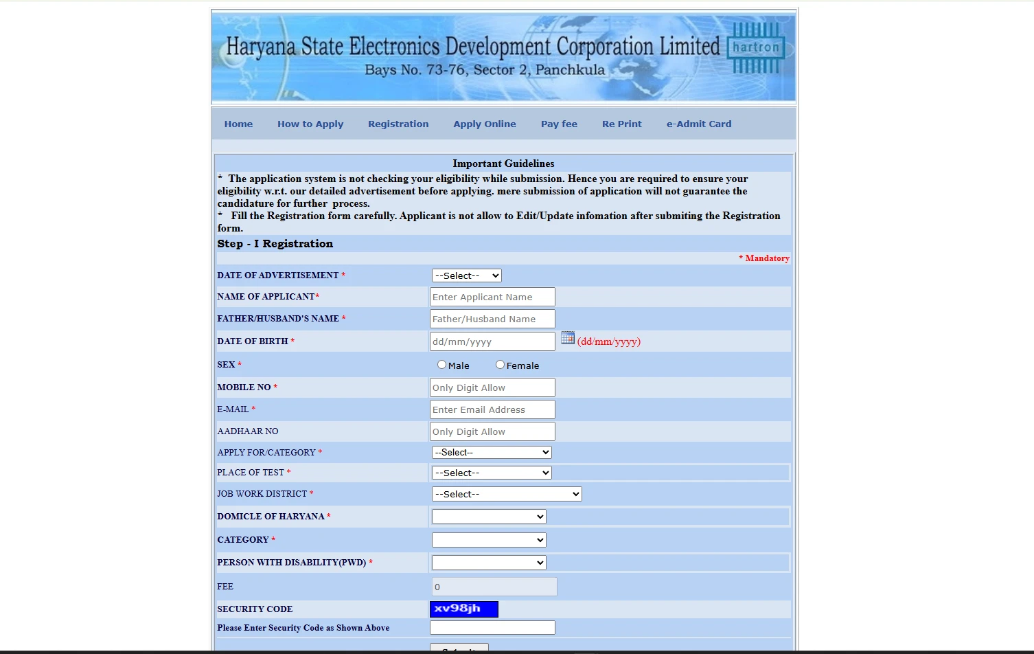 Visit deployment.setchartron.in and register as a new user
Fill personal, educational & contact details
Upload required documents in prescribed format
Pay the application fee online as per your category
Submit the form and print/save it for future reference